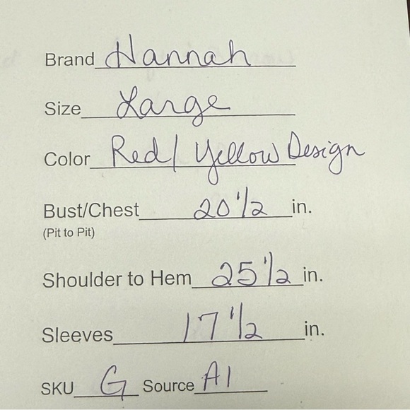 Hannah Boho Ruffle Peasant Blouse Multicolor Stripe Crochet Trim L - Picture 7 of 7